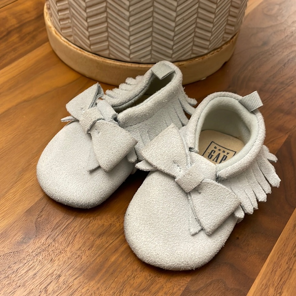 Baby Gap Suede Moccasins, 6-12 M